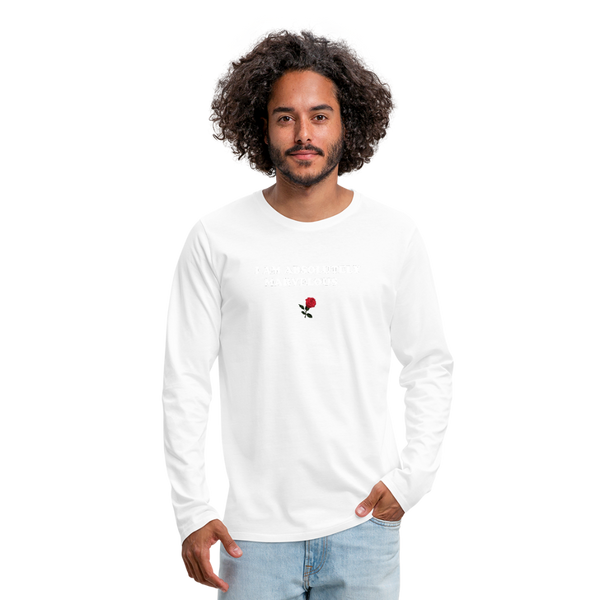 Men's Premium Long Sleeve T-Shirt - white