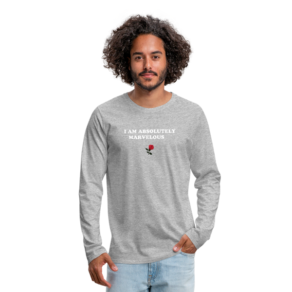 Men's Premium Long Sleeve T-Shirt - heather gray