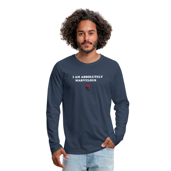 Men's Premium Long Sleeve T-Shirt - navy