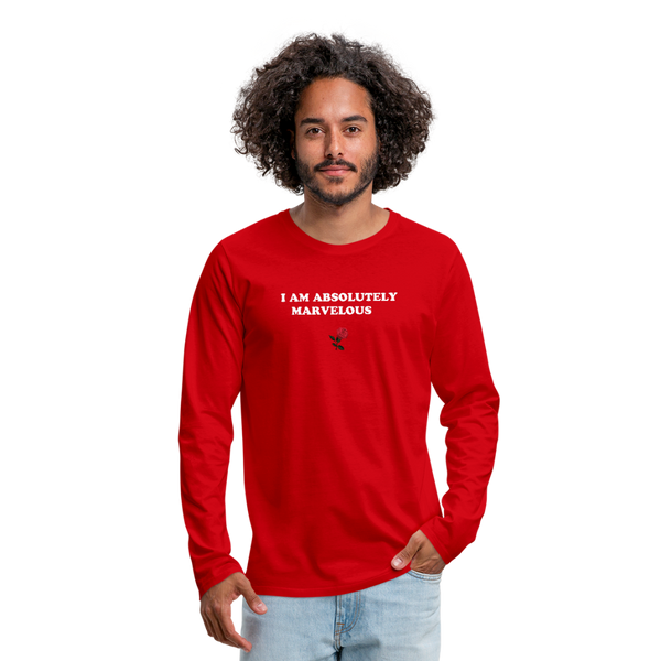 Men's Premium Long Sleeve T-Shirt - red