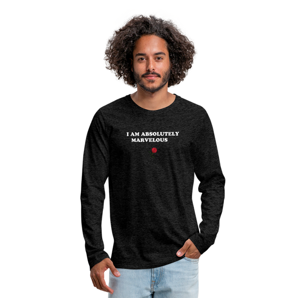 Men's Premium Long Sleeve T-Shirt - charcoal gray