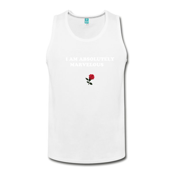 Men's Slim Fit Premium Tank - white