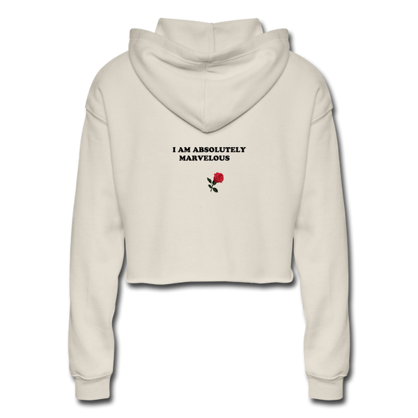 Women's Cropped Hoodie - dust