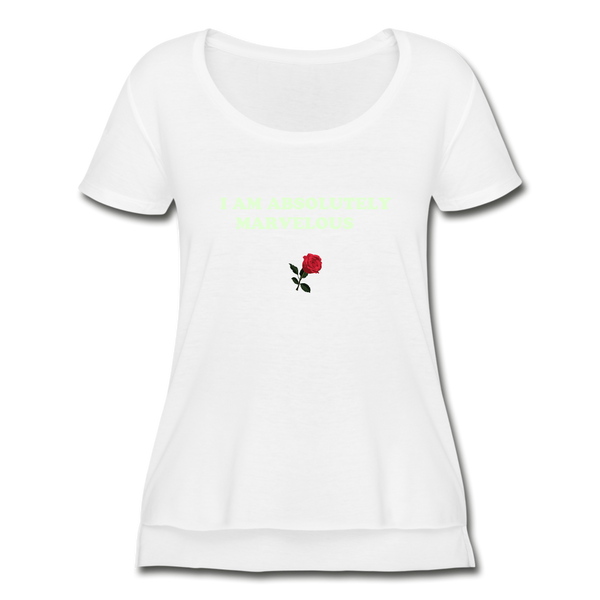 Women's Festival Scoop Neck T-Shirt - white