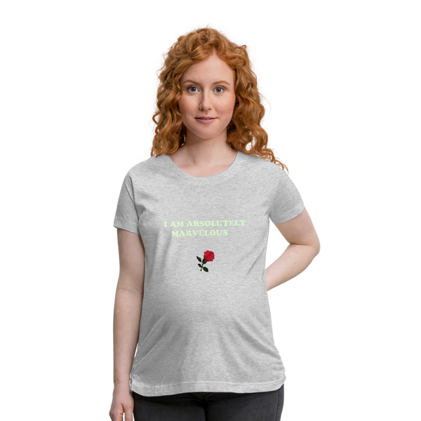 Women’s Maternity T-Shirt - heather gray