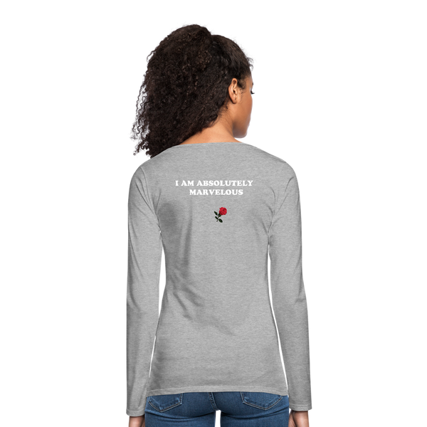 Women's Premium Long Sleeve T-Shirt - heather gray