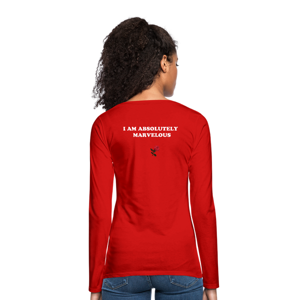 Women's Premium Long Sleeve T-Shirt - red