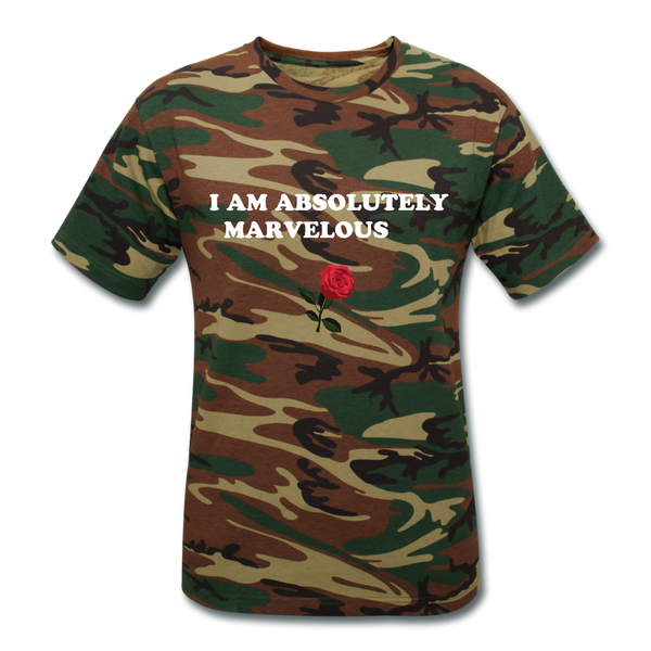 Unisex Camouflage T-Shirt - green camouflage