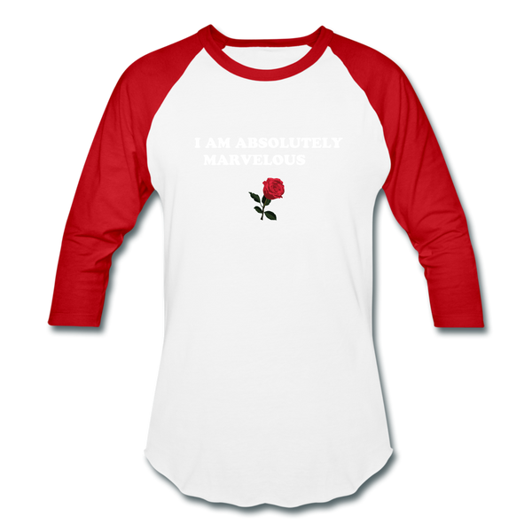 Baseball T-Shirt - white/red