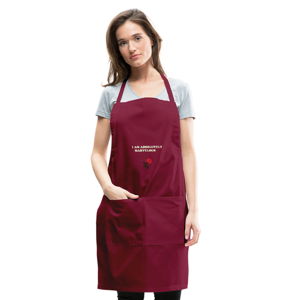 Adjustable Apron - burgundy