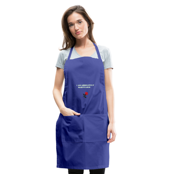 Adjustable Apron - royal blue