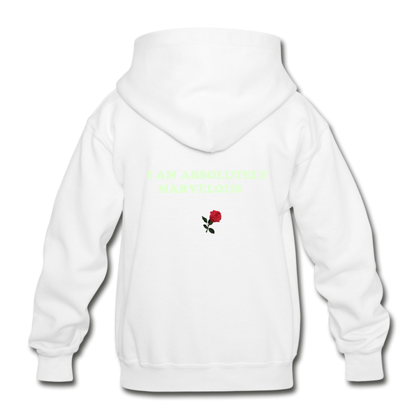 Gildan Heavy Blend Youth Hoodie - white