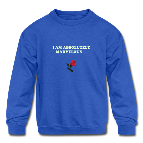 Kids' Crewneck Sweatshirt - royal blue