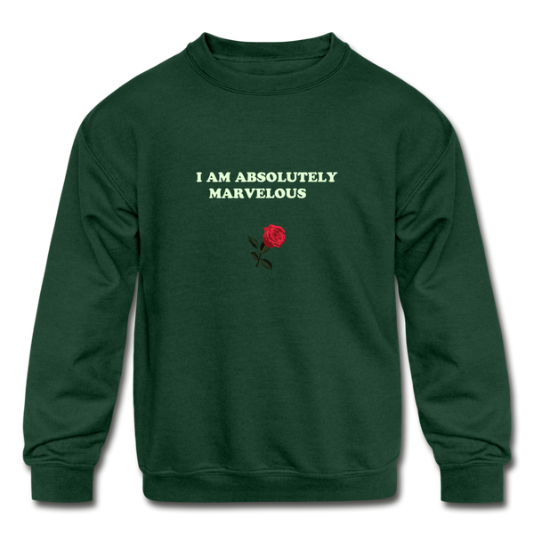 Kids' Crewneck Sweatshirt - forest green