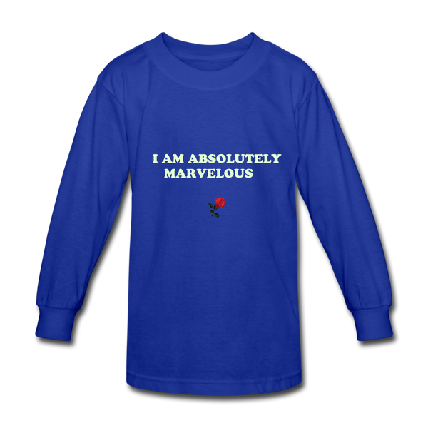 Kids' Long Sleeve T-Shirt - royal blue