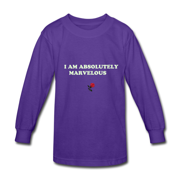 Kids' Long Sleeve T-Shirt - dark purple