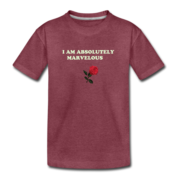 Kids' Premium T-Shirt - heather burgundy