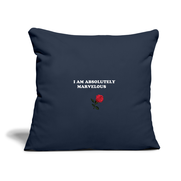 Throw Pillow Cover 18” x 18” - navy