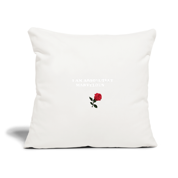 Throw Pillow Cover 18” x 18” - natural white