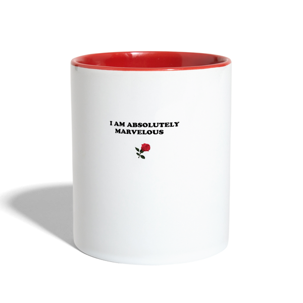 Contrast Coffee Mug - white/red