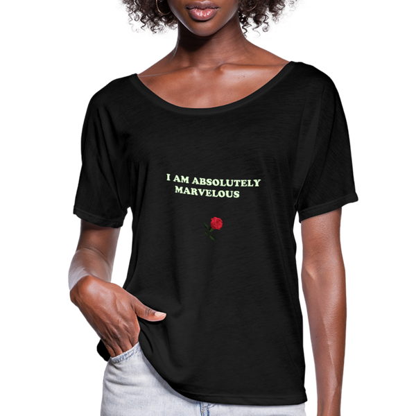 Women’s Flowy T-Shirt - black