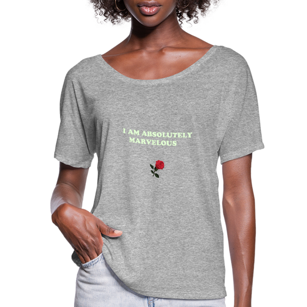 Women’s Flowy T-Shirt - heather gray