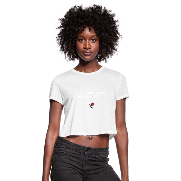 Women's Cropped T-Shirt - white