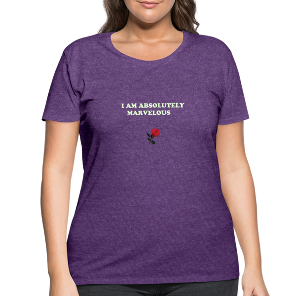 Women’s Curvy T-Shirt - heather purple