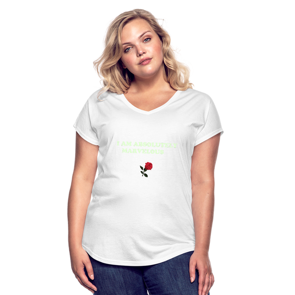 Women's Tri-Blend V-Neck T-Shirt - white