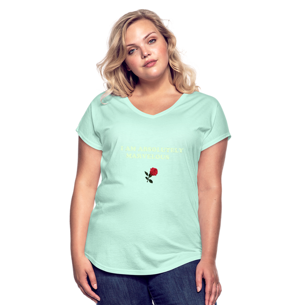 Women's Tri-Blend V-Neck T-Shirt - mint