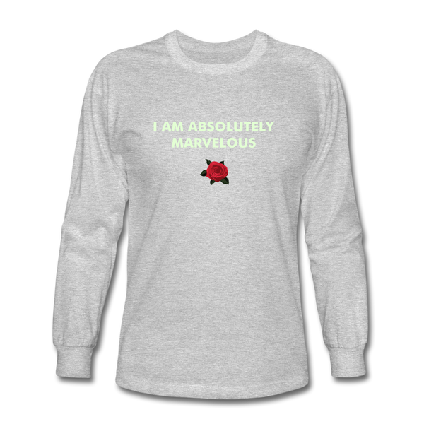 Men's Long Sleeve T-Shirt - heather gray