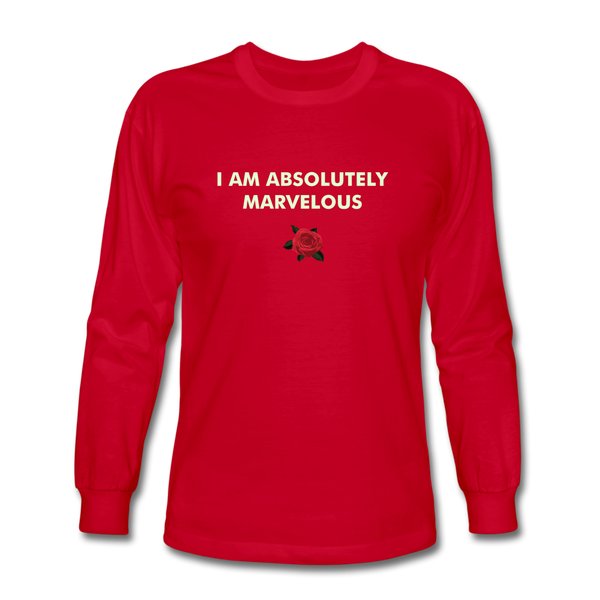 Men's Long Sleeve T-Shirt - red