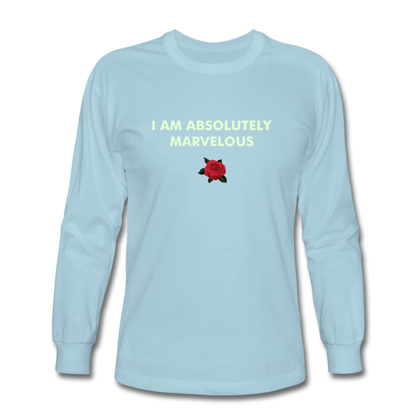 Men's Long Sleeve T-Shirt - powder blue