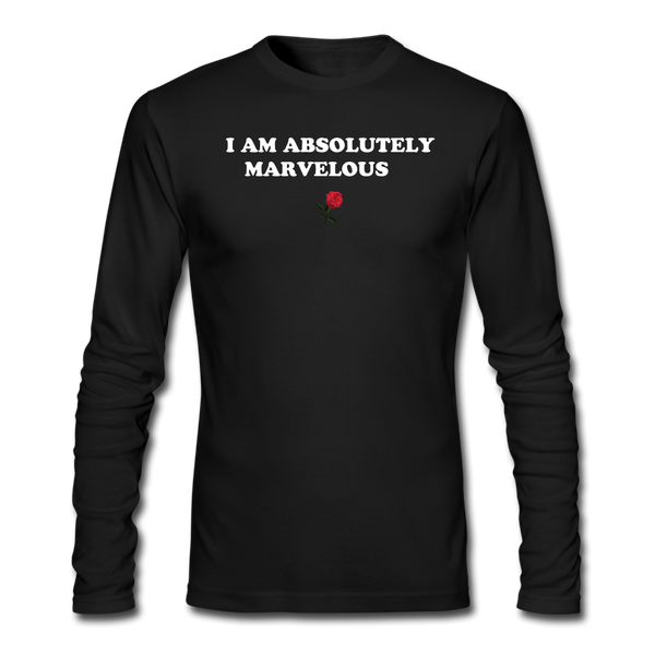 Men's Long Sleeve T-Shirt by Next Level - black