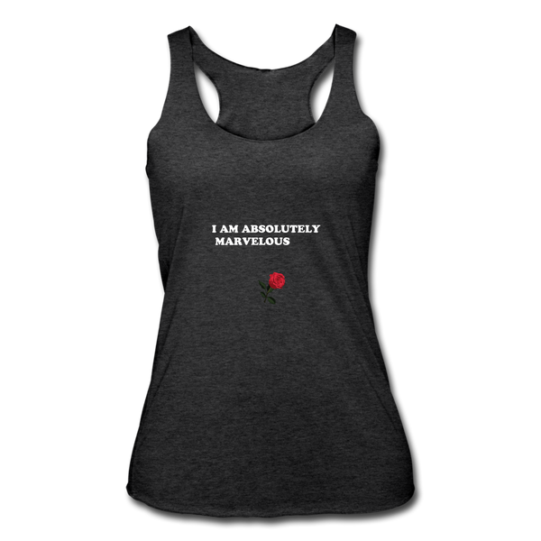 Women’s Tri-Blend Racerback Tank - heather black