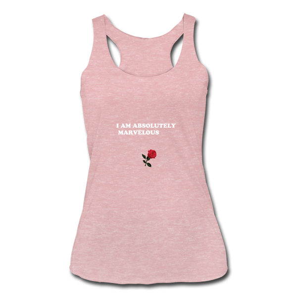 Women’s Tri-Blend Racerback Tank - heather dusty rose