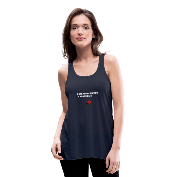 Women's Flowy Tank Top by Bella - navy