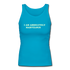 Women's Longer Length Fitted Tank - turquoise