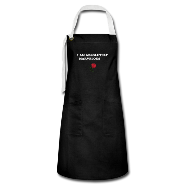 Artisan Apron - black/white